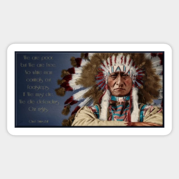 Chief Sitting Bull Sticker by rgerhard